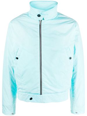 FURSAC zip-up crinkled padded jacket - Blue