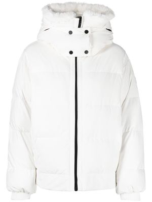 Fusalp hooded zip-up padded jacket - White