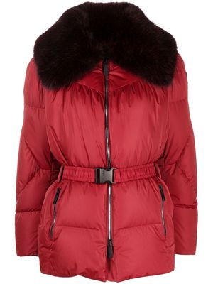 Fusalp Vela belted padded ski jacket - Red