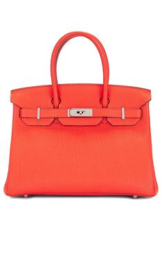 FWRD Renew Hermes Birkin 30 Handbag in Orange.