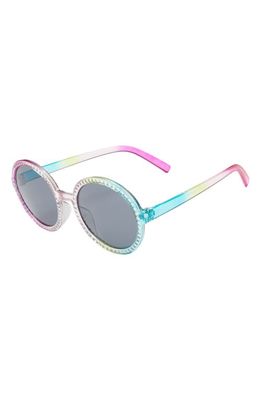FYNN AND RILEY Kids' Rainbow Round Sunglasses in Purple/Blue Multi