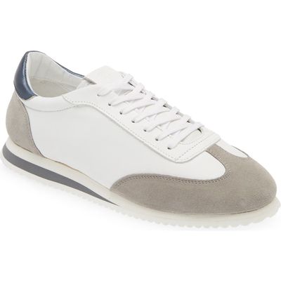 G Brown Dash Low Top Sneaker in White/Blue/Grey 