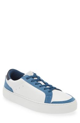 G Brown Dynamic Low Top Sneaker in White/Blue 