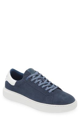 G Brown Puff Low Top Suede Sneaker in Blue/White 