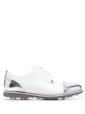 G/FORE Gallivanter leather golf loafers - White