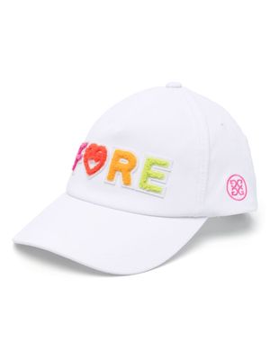 G/FORE logo-patch curved-peak cap - White
