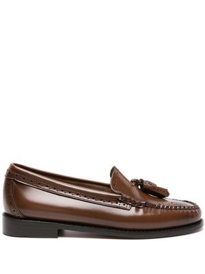 G.H. Bass & Co. Estelle tassel leather loafers - Brown