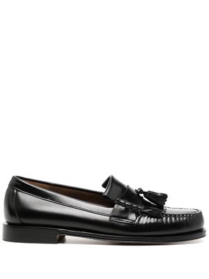 G.H. Bass & Co. flat sole leather loafers - Black