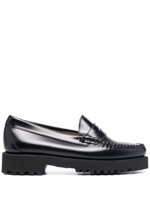 G.H. Bass & Co. glossy leather loafers - Black