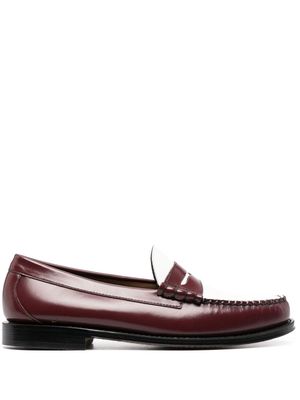 G.H. Bass & Co. Heritage leather loafers - Red