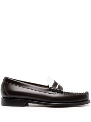 G.H. Bass & Co. Larson two-tone leather loafers - Brown