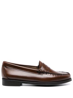 G.H. Bass & Co. Weejuns penny-slot leather loafers - Brown