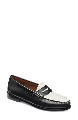 G.H. BASS & Co. Whitney Leather Loafer in Black/White