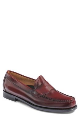 G.H. BASS Logan Leather Penny Loafer in Wine