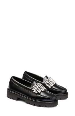 G. H.BASS Whitney Crystal Super Lug Sole Loafer in Black
