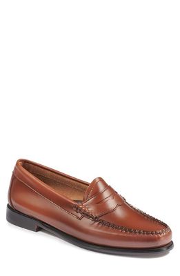 G.H.BASS Whitney Leather Loafer in Cognac Leather