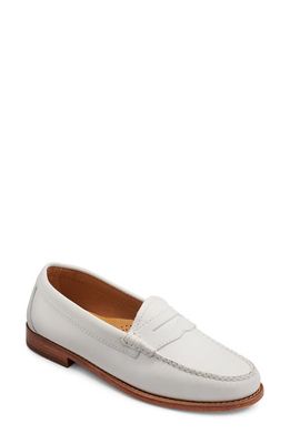 G.H. BASS Whitney Weejun Penny Loafer in White Soft Calf
