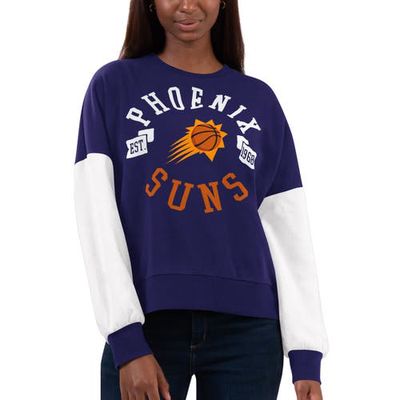 G-III 4HER BY CARL BANKS Women's Purple/White Phoenix Suns Team Pride Pullover Sweatshirt