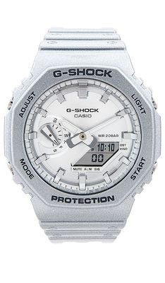 G-Shock GA2100 Forgotten Future Series Watch in Metallic Silver.