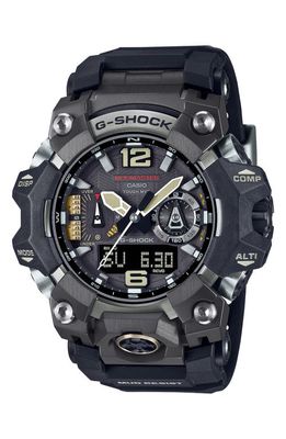 G-SHOCK Master of G Mudmaster Resin Casio Ana-Digi Watch, 58.7mm in Black 