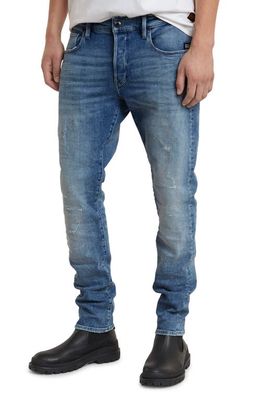 G-STAR 3301 Slim Fit Jeans in Sun Faded Blue Donau Restored 