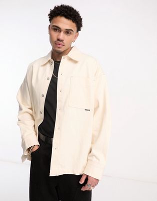 G-Star boxy fit denim jacket in ecru-White