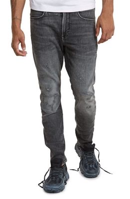 G-STAR D-Staq 3D Slim Fit Nine-Pocket Jeans in Faded Odyssey Grey Destroyed 