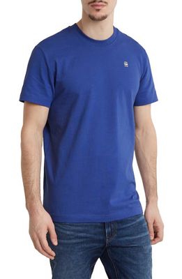 G-STAR Painted Back Organic Cotton Graphic T-Shirt in Radar Blue 