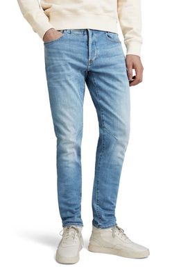 G-Star RAW D-Staq Slim Fit Jeans in Lt Indigo Aged