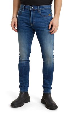 G-Star RAW D-Staq Slim Fit Jeans in Medium Indigo Aged