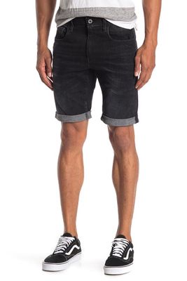 G-Star RAW Elto Slim Cuffed Denim Shorts in Medium Aged Grey