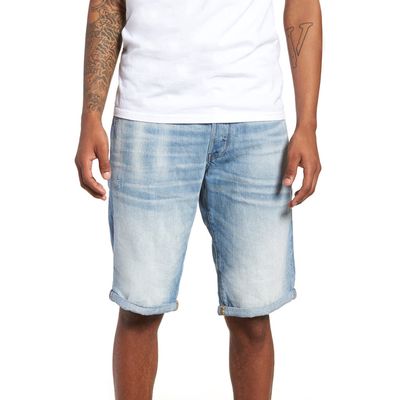 G-Star RAW Slim Fit Denim Shorts in Light Aged