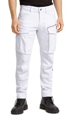 G-STAR Rovic Zip 3D Tapered Fit Cargo Pants in Paper White Gd 