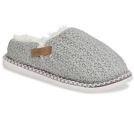Gaahuu Womens Textured Knit Clog Slippers