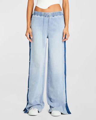 Gabbi Side-Snap Jeans