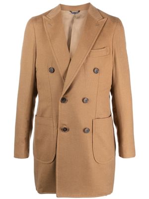 GABO NAPOLI double-breasted cashmere coat - Brown