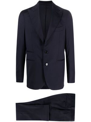GABO NAPOLI single-breasted virgin wool suit - Blue