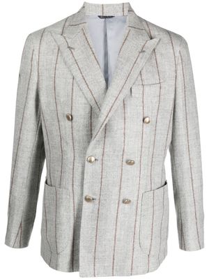 GABO NAPOLI striped wool-blend blazer - Grey
