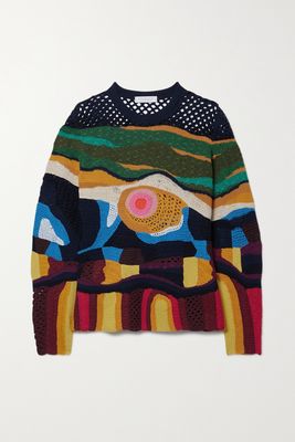 Gabriela Hearst - Annibale Crocheted Cashmere Sweater - Orange