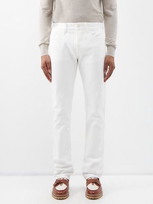 Gabriela Hearst - Anthony Organic-cotton Straight-leg Jeans - Mens - White