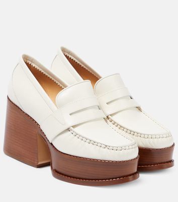 Gabriela Hearst Augusta leather platform loafers