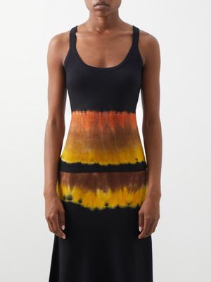 Gabriela Hearst - Graham Tie-dyed Cashmere Tank Top - Womens - Black Multi