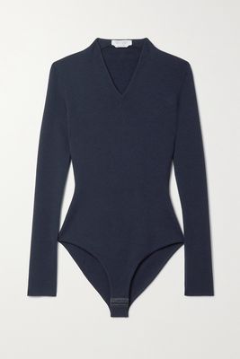 Gabriela Hearst - Jasmine Wool And Cashmere-blend Bodysuit - Blue