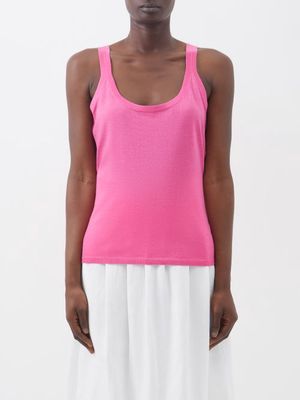 Gabriela Hearst - Lother Cashmere-blend Tank Top - Womens - Bright Pink