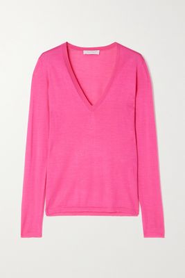 Gabriela Hearst - Marian Cashmere And Silk-blend Sweater - Pink