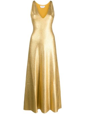 Gabriela Hearst Melitta metallic merino dress - Yellow