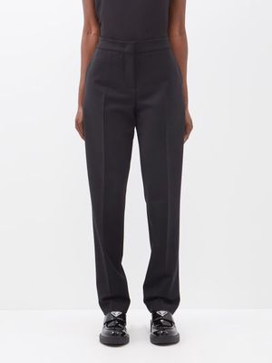 Gabriela Hearst - Michele Tailored Wool-blend Trousers - Womens - Black