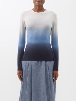 Gabriela Hearst - Miller Tie-dyed Cashmere Sweater - Womens - Blue Multi