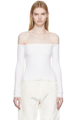 Gabriela Hearst Off-White Ameri Long-Sleeve T-Shirt