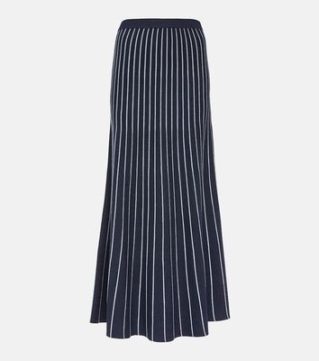 Gabriela Hearst Phelan striped wool and silk maxi skirt